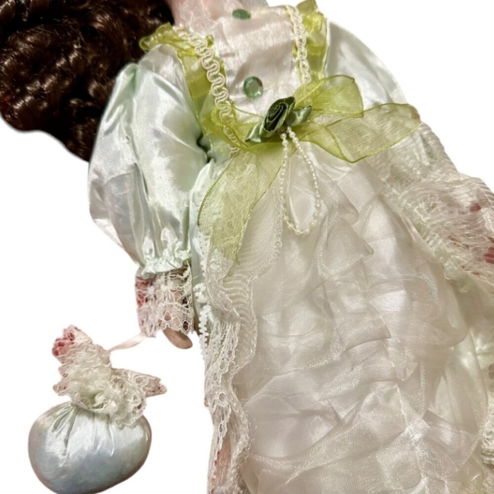 Heritage Signature Collection Porcelain Doll Green Dress - Picture 8 of 12